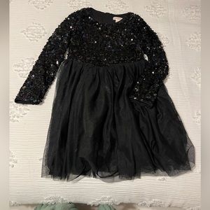 Black Girls Sequin Dress